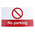 PP Rigid Plastic No Parking Prohibition Sign, No Parking, English