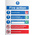 PP Fire Safety Sign, Fire Action Instructions With English Text
