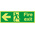 PET Fire Extinguisher, Fire Exit, English, Exit Sign