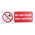 PP Rigid Plastic Do Not Operate Prohibition Sign, Do Not Touch Men Working, English