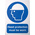 RS PRO PP Sign Head Protection Sign With English Text