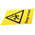RS PRO Black/Yellow PC Safety Labels, Danger of Death-Text 400 mm x 300mm
