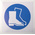 RS PRO Vinyl Mandatory Foot Protection Sign With Pictogram Only Text