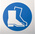 RS PRO Plastic Mandatory Foot Protection Sign With Pictogram Only Text