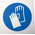 RS PRO Plastic Mandatory Hand Protection Sign With Pictogram Only Text