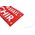 Fabric Prohibition Sign, Limite de la zone de travail – Ne pas franchir, French
