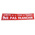 Fabric Prohibition Sign, Limite de la zone de travail – Ne pas franchir, French