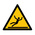 RS PRO Self-Adhesive General Hazard Hazard & Warning Floor Sticker