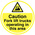 RS PRO Self-Adhesive Hazard & Warning Label (English)