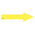 RS PRO Self-Adhesive General Hazard Arrow Labels