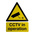 RS PRO White PP CCTV Sign, CCTV in Operation, English, CCTV, 300 mm x 400mm