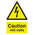 RS PRO Self-Adhesive Electrical Hazard Warning Sign (English, French)