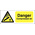 RS PRO Self-Adhesive General Hazard Hazard Warning Sign (English)