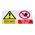 RS PRO Area Hazard Hazard Warning Sign (English)