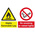 RS PRO Fire Safety Hazard Warning Sign (English)
