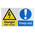 RS PRO Electrical Hazard Warning Sign (English)