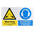 RS PRO Protective Clothing Required Hazard Warning Sign (English)