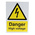 RS PRO Electrical Hazard Warning Sign (English)