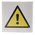 RS PRO Self-Adhesive General Hazard Hazard Warning Sign
