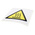 RS PRO Self-Adhesive General Hazard Hazard Warning Sign
