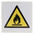 RS PRO Self-Adhesive Fire Safety Hazard Warning Sign