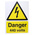 RS PRO Electrical Hazard Warning Sign (English, French)