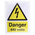 RS PRO Self-Adhesive Electrical Hazard Warning Sign (English, French)