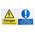 RS PRO Electrical Hazard Warning Sign (English)