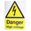 RS PRO Electrical Hazard Warning Sign (English)