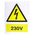 RS PRO Electrical Hazard Warning Sign (English)