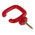 RS PRO Red Polypropylene Barrier Hook