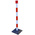 RS PRO Red & White ABS Barrier Post