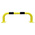 RS PRO Black & Yellow Steel Protection Barrier