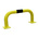 RS PRO Black & Yellow Steel Protection Barrier