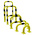 RS PRO Yellow Steel Protection Barrier