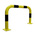 RS PRO Black & Yellow Steel Protection Barrier