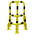 RS PRO Black & Yellow Steel Protection Barrier