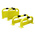 RS PRO Black & Yellow Steel Protection Barrier