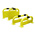 RS PRO Black & Yellow Steel Protection Barrier