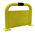 RS PRO Black & Yellow Steel Protection Barrier