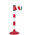 RS PRO Red & White Steel Retractable Barrier, 4m, Red, White Tape