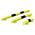 RS PRO Black & Yellow Steel Protection Stop
