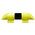 RS PRO Black & Yellow Steel Protection Stop