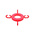RS PRO Red/White ABS Barrier Post