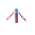 RS PRO Red & White Steel Barrier Post