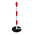 RS PRO Red & White Steel Barrier Post