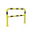 RS PRO Yellow/Black Steel Protection Barrier