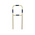 RS PRO Black & Yellow Steel Protection Barrier