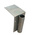 RS PRO Grey Galvanised Steel Barrier Base