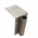RS PRO Grey Galvanised Steel Barrier Base